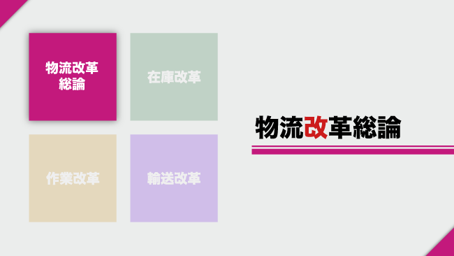 物流改革の進め方